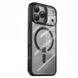 TechTrendz Polycarbonate Matte Back Cover for iPhone 17 Pro Compatible with MagSafe, Camera Bump Protection Shockproof Military-Grade Protection TPU Magnetic Back Case (Black)