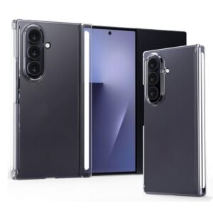 TechTrendz for Samsung Galaxy Z Trifold Case Slim Fit Anti Yellowing Lightweight Camera Protective Ultra-Thin Hard PC Protective Crystal Case Back Cover for Samsung Galaxy Z Trifold -Transparent